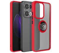 Avizar Funda Oppo Reno 13 Pro Anillo Magnético Translúcida, Rojo