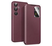 Avizar Funda para Galaxy A17 con Ventana Smart View y Tarjetero, Burdeos