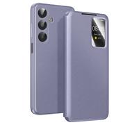 Avizar Funda para Galaxy A17 con Ventana Smart View y Tarjetero, Gris lavanda