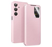 Avizar Funda para Galaxy A17 con Ventana Smart View y Tarjetero, Rosa