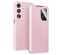 Avizar Funda para Galaxy A37 con Ventana Smart View y Tarjetero, Rosa