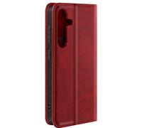 Avizar Funda para Galaxy S24 / S25 Cartera y soporte para vídeo, Burdeos