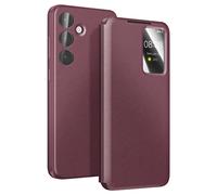 Avizar Funda para Galaxy S25 FE con Ventana Smart View y Tarjetero