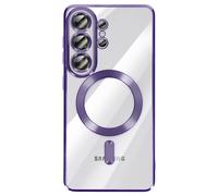 Avizar Funda para Galaxy S26 Ultra Compatible MagSafe con Contorno Cromado