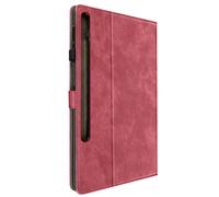 Avizar Funda para Galaxy Tab S9 Plus Cartera Multi-compartimento, Rojo