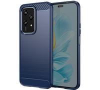Avizar Funda para Honor 200 Lite Efecto Carbono Flexible, Azul noche