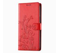 Avizar Funda para Honor 600 Billetera con Soporte Vídeo, Rojo