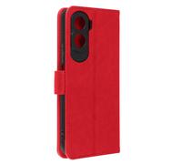 Avizar Funda para Honor 90 Lite Tarjetero Soporte Vídeo, Rojo