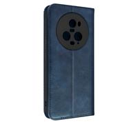 Avizar Funda para Honor Magic 5 Pro Tarjetero Soporte Vídeo Diseño Costura, Azul