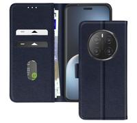 Avizar Funda para Honor Magic 7 Pro Cartera y Soporte de Video, Azul noche