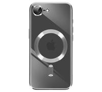 Avizar Funda para iPhone 16e con cámara protegida de silicona, Plata