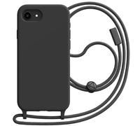 Avizar, Funda para iPhone 16e de Silicona con Cordón de Nylon Trenzado Ajustable