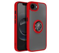Avizar Funda para iPhone 17e con Anillo Soporte y Fijación Magnética, Rojo