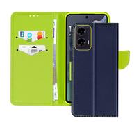 Avizar Funda para Motorola Moto G35 Soporte vídeo Fancy, Azul noche