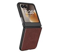 Avizar, Funda para Motorola Razr 70 Efecto Cuero Croco Pantalla Externa Visible
