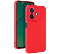 Avizar Funda para Oppo A40 Silicona Mate Bloqueo Cámara Protegido, Rojo