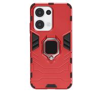 Avizar Funda para Oppo Reno 13 con anillo soporte antigolpes, Rojo