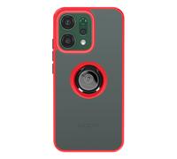 Avizar Funda para Oppo Reno 14 con Soporte Anillo y Fijación Magnética, Rojo