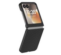 Avizar, Funda para Razr 70 Efecto Fibra de Carbono Protección Rígida