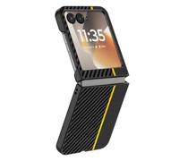 Avizar, Funda para Razr 70 Efecto Fibra de Carbono Rígida
