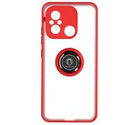 Avizar Funda para Redmi 12C Antigolpes con Anillo Magnético Giratorio, Rojo