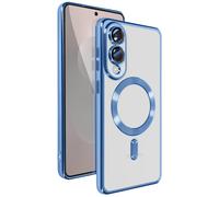 Avizar Funda para S25 Edge de Silicona con Borde Cromado, Azul