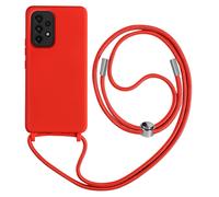 Avizar Funda para Samsung Galaxy A33 5G 80cm semirrígida con Collar, Rojo