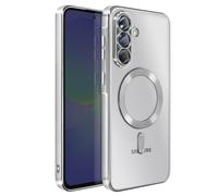 Avizar Funda para Samsung Galaxy A36 Compatible con MagSafe con Contorno Cromado