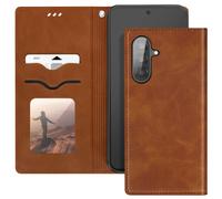 Avizar Funda para Samsung Galaxy A56 Estilo Cartera con Soporte de Vídeo, Marrón