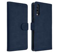 Avizar Funda para Samsung Galaxy A70 Cartera Vintage con F. Soporte, Azul noche