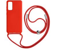 Avizar Funda para Samsung Galaxy S20 FE 80cm semirrígida con Collar, Rojo