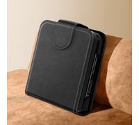 Avizar Funda para Samsung Galaxy Z Flip 6 Tarjetero Soporte Vídeo, Negro