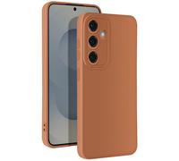 Avizar Funda para Samsung S25 Silicona Suave Módulo de Cámara Protegido, Marrón