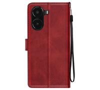 Avizar Funda para Xiaomi Poco X7 Pro con correa, tapa soporte billetera, Burdeos
