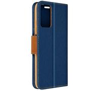 Avizar Funda para Xiaomi Redmi Note 12S Tarjetero Tejido Soporte, Azul noche