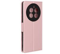 Avizar Funda Realme 12 Pro Plus 5G Tarjetero Soporte de vídeo, Rosa dorado
