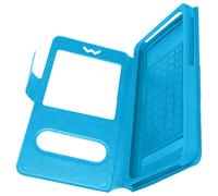 Avizar Funda Smartphone de 4,3 a 4,7 pulgadas Doble ventana, Turquesa
