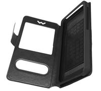 Avizar Funda Smartphone de 5,3 a 5,5 pulgadas Doble ventana noir,