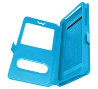 Avizar Funda Smartphone de 5,5 a 6 pulgadas Doble ventana, Turquesa