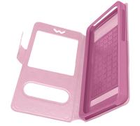 Avizar Funda Smartphones de 5.3'' à 5.5''. Doble ventana champagne, Rosa