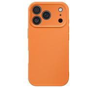 Avizar Funda Soft-Touch para iPhone 17 Pro Max de silicona flexible, Naranja