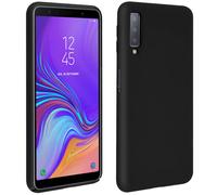 Avizar Funda Soft Touch Rígida Negra para Samsung Galaxy A7 2018