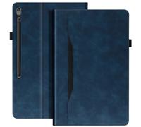 Avizar Funda Tab S10 FE+ cartera con soporte vídeo, Azul noche