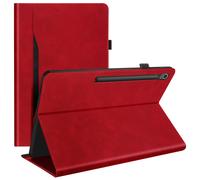 Avizar Funda Tab S10 FE+ cartera con soporte vídeo, Rojo