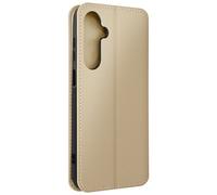 Avizar Funda Tarjetero para Samsung Galaxy A15 5G Doble Lengüeta Función, Dorado