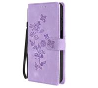 Avizar Funda tarjetero para Samsung Galaxy A15 Flor con correa de mano