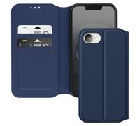 Avizar Funda tipo cartera para iPhone 16e con tarjetero y soporte de vídeo, Azul