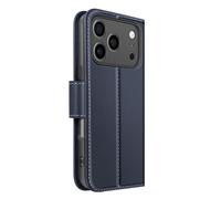 Avizar Funda tipo cartera para iPhone 17 Pro Max de cuero premium con función de soporte