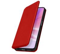 Avizar Funda tipo cartera para Oppo A77 con tapa magnética y soporte, Rojo