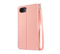 Avizar, Funda Tipo Libro para iPhone 17e Efecto Carbono con Tarjetero y Soporte